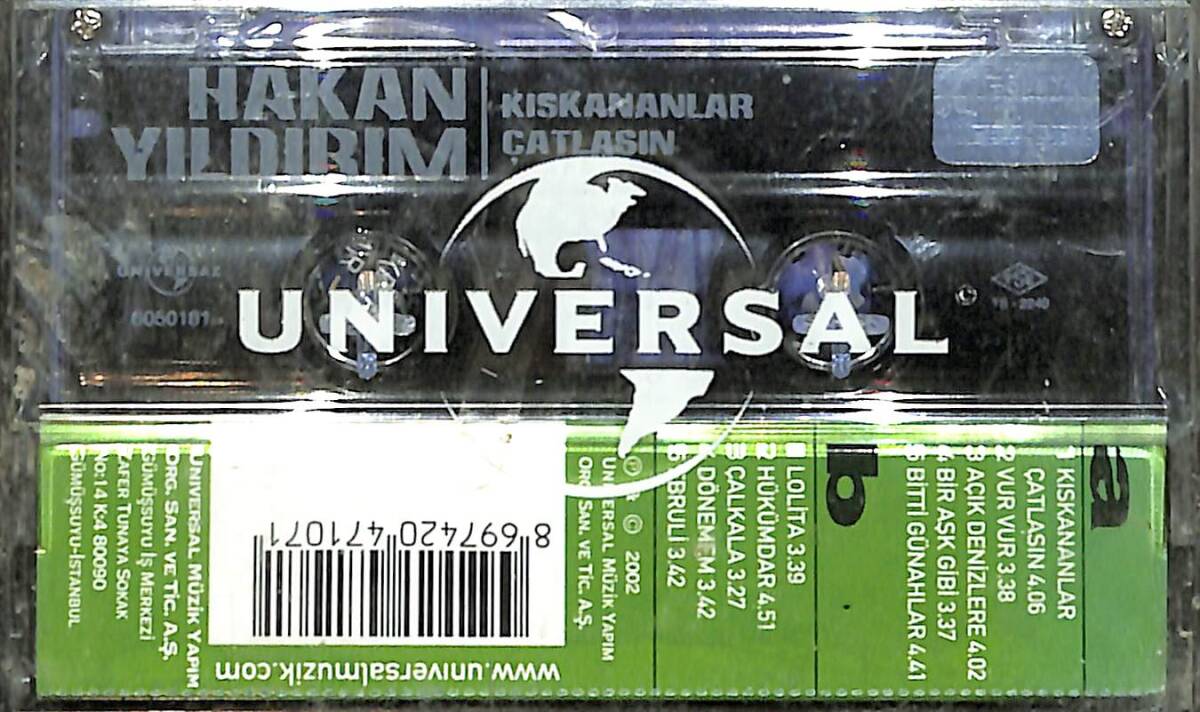 Hakan Yıldırım - Kıskananlar Çatlasın Kaset (Sıfır Kaset) KST29292 - 2
