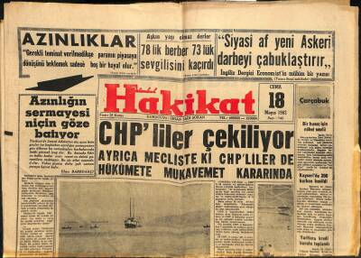Hakikat Gazetesi 18 Mayıs 1962 - Dünyanın En Büyük Sirki KRONE GZ117364 - 1