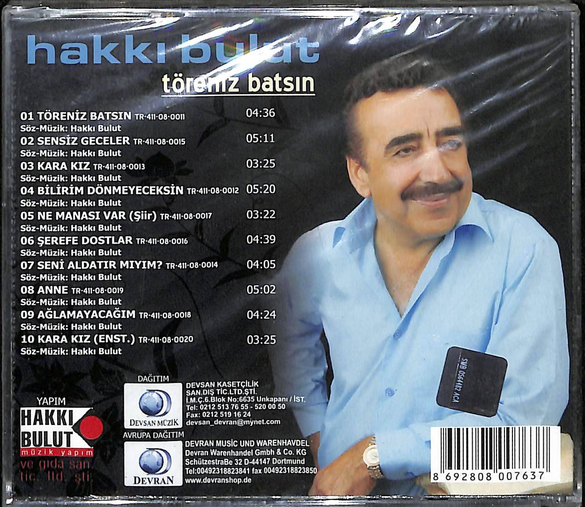 Hakkı Bulut - Töreniz Batsın CD (Sıfır) CD3602 - 2
