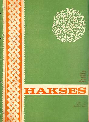 Hakses Dergisi Ağustos 1970 Sayı 68 NDR77720 - 1