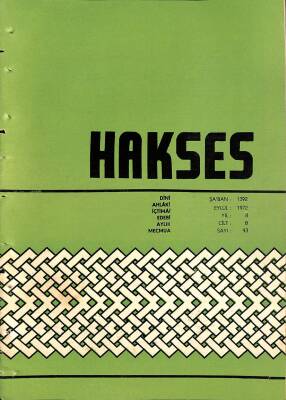 Hakses Dergisi Eylül 1972 Sayı 93 NDR77613 - 1