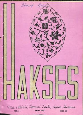 Hakses Dergisi Nisan 1969 Sayı 52 NDR77724 - 1