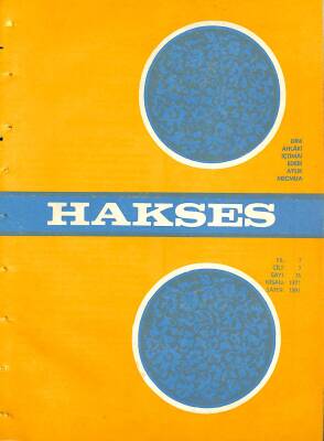 Hakses Dergisi Nisan 1971 Sayı 76 NDR77620 - 1