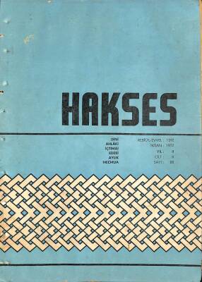 Hakses Dergisi Nisan 1972 Sayı 88 NDR77617 - 1