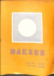 Hakses Dergisi Sayı 101 - Mayıs 1973 NDR75966 - Gökçekoleksiyon