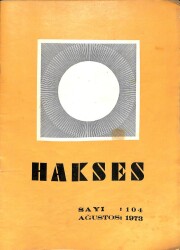 Hakses Dergisi Sayı 104 - Ağustos 1973 NDR75959 - Gökçekoleksiyon