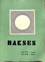 Hakses Dergisi Sayı 109 - Ocak 1974 NDR75956 - Gökçekoleksiyon