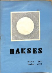 Hakses Dergisi Sayı 94 - Ekim 1972 NDR75951 - Gökçekoleksiyon
