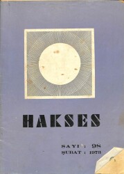 Hakses Dergisi Sayı 98 - Şubat 1973 NDR75971 - Gökçekoleksiyon