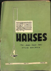 Hakses Dergisi Yıl 1 Sayı 10 - Ekim 1965 NDR75952 - Gökçekoleksiyon
