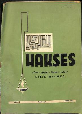 Hakses Dergisi Yıl 1 Sayı 10 - Ekim 1965 NDR75952 - 1