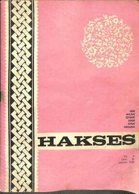 Hakses Dergisi Yıl 6 Sayı 72 Aralık 1970 NDR75954 - 1
