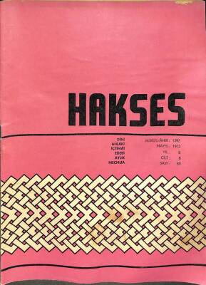 Hakses Dergisi Yıl 8 Cilt 8 Sayı 89 - Mayıs 1972 NDR75962 - 1