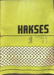 Hakses Dergisi Yıl 8 Cilt 8 Sayı 90 - Haziran 1972 NDR75963 - Gökçekoleksiyon