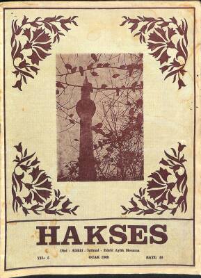 Hakses, Dini Ahlaki İçtimai Edebi Aylık Mecmua Sayı 49 Ocak 1969 NDR82508 - 1