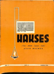 Hakses, Dini Ahlaki İçtimai Edebi Aylık Mecmua Sayı 6 Haziran 1965 NDR82510 - Gökçekoleksiyon