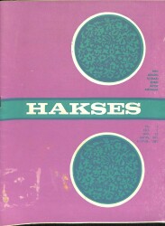 Hakses, Dini Ahlaki İçtimai Edebi Aylık Mecmua Sayı 77 Mayıs 1971 NDR82506 - Gökçekoleksiyon