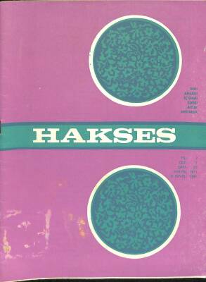 Hakses, Dini Ahlaki İçtimai Edebi Aylık Mecmua Sayı 77 Mayıs 1971 NDR82506 - 1
