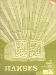 Hakses (Dini-Ahlâki-İçtimai-Edebi) Dergisi Sayı 36 Yıl 3 Aralık 1967 DRG172 - Gökçekoleksiyon