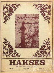 Hakses (Dini-Ahlâki-İçtimai-Edebi) Dergisi Sayı 49 Yıl 5 Ocak 1969 DRG143 - Gökçekoleksiyon