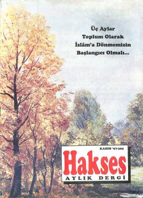 Hakses Dini İlmi Ahlaki Aylık Dergi Sayı 395 Kasım 1997 NDR82701 - 1