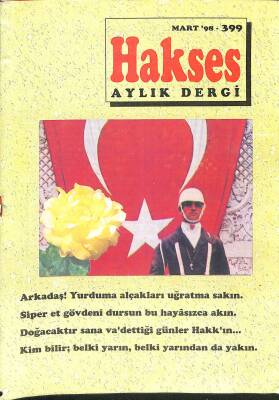 Hakses Dini İlmi Ahlaki Aylık Dergi Sayı 399 Mart 1998 NDR82704 - 1