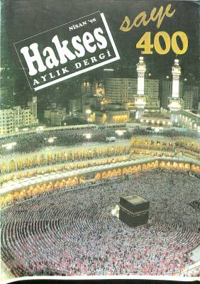 Hakses Dini İlmi Ahlaki Aylık Dergi Sayı 400 Nisan 1998 NDR82692 - 1