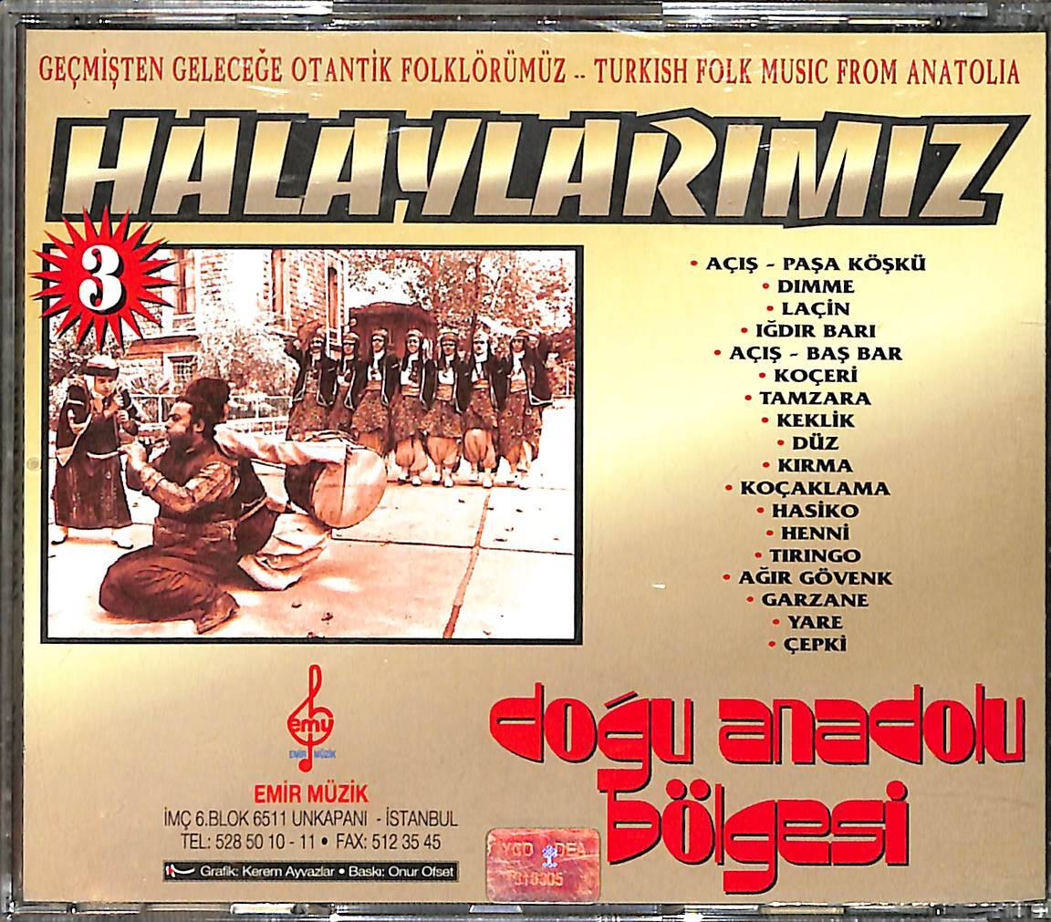 Halaylarımız 3 - Doğu Anadolu Bölgesi CD (İkinci El) CD4217 - 2