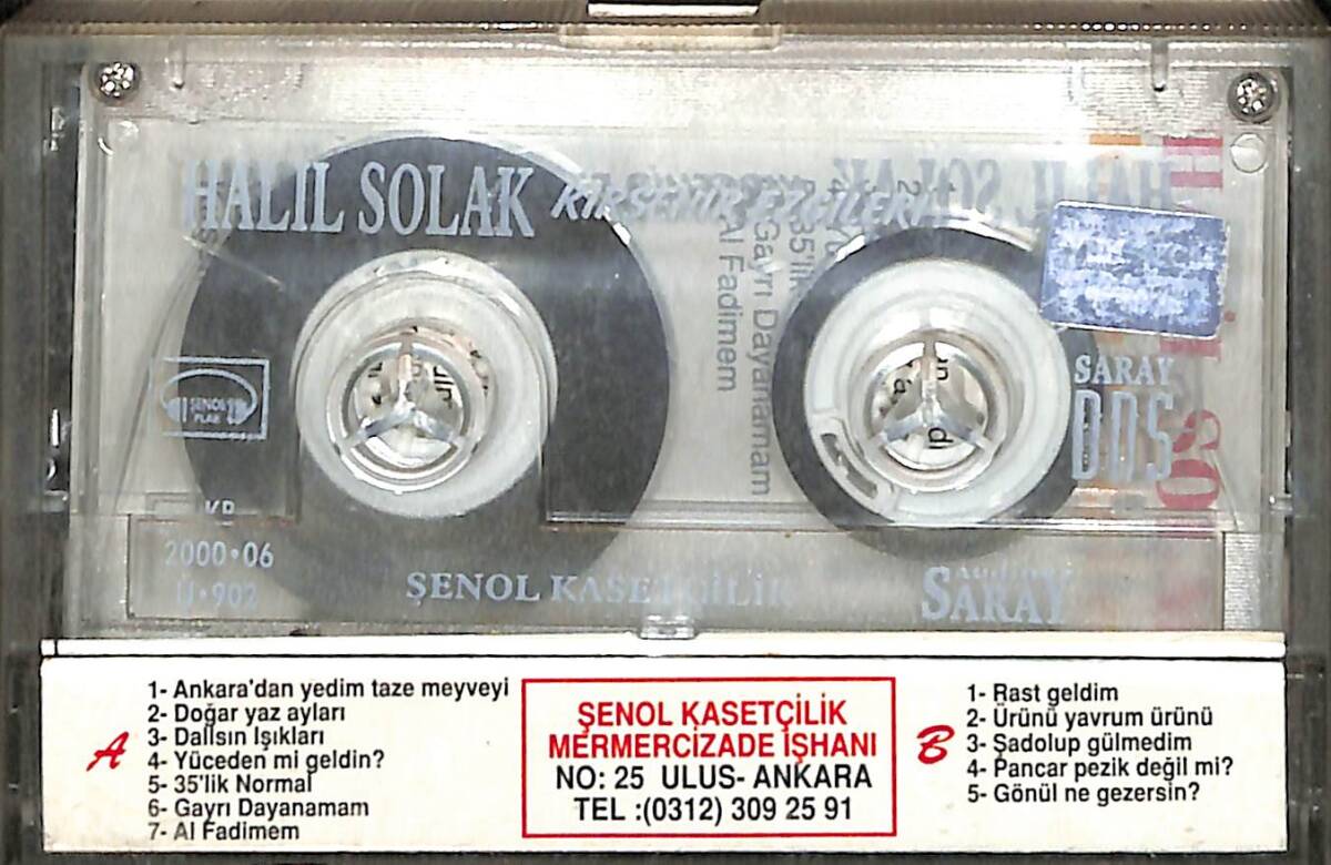 Halil Solak - Kırşehir Ezgileri Kaset (İkinci El) KST29201 - 2