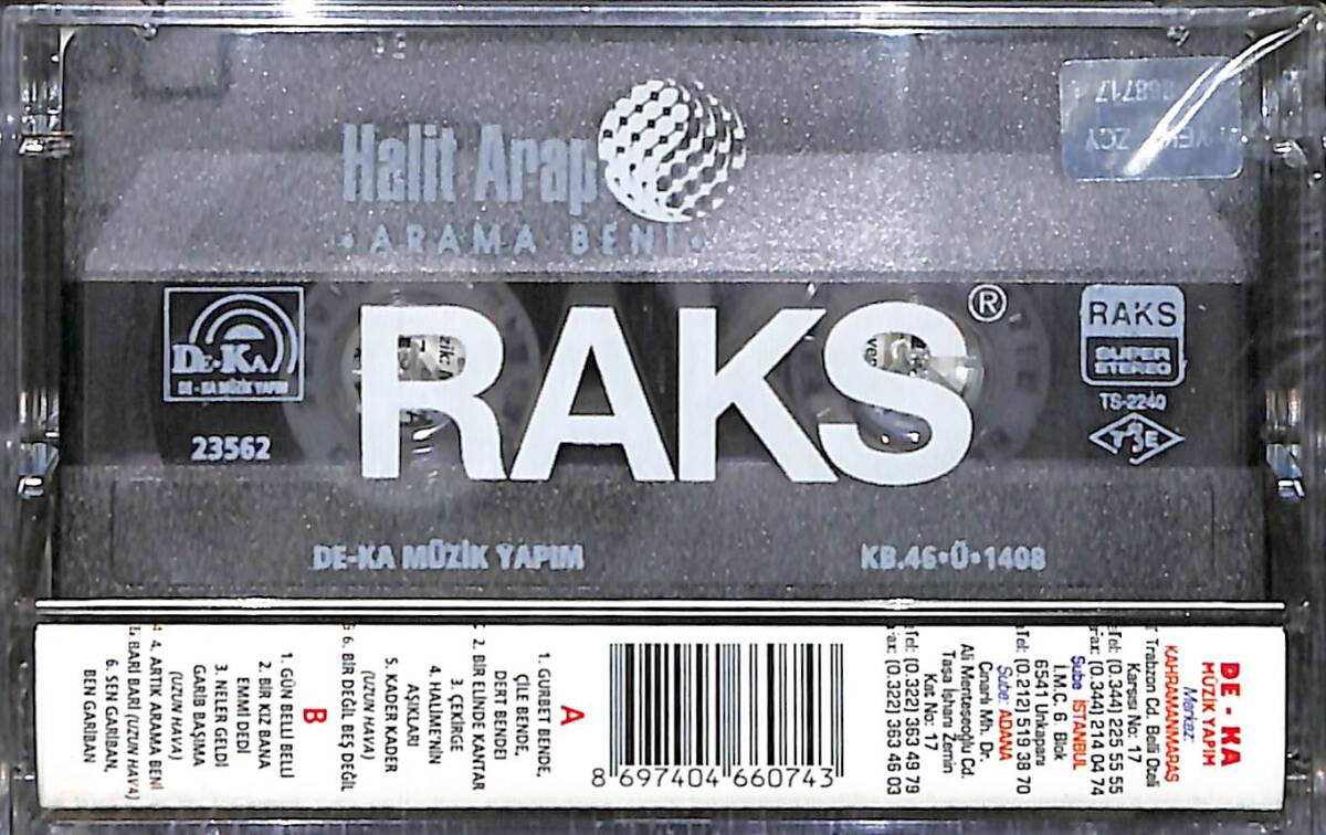 Halit Arapoğlu - Arama Beni Kaset (Sıfır Kaset) KST29621 - 2