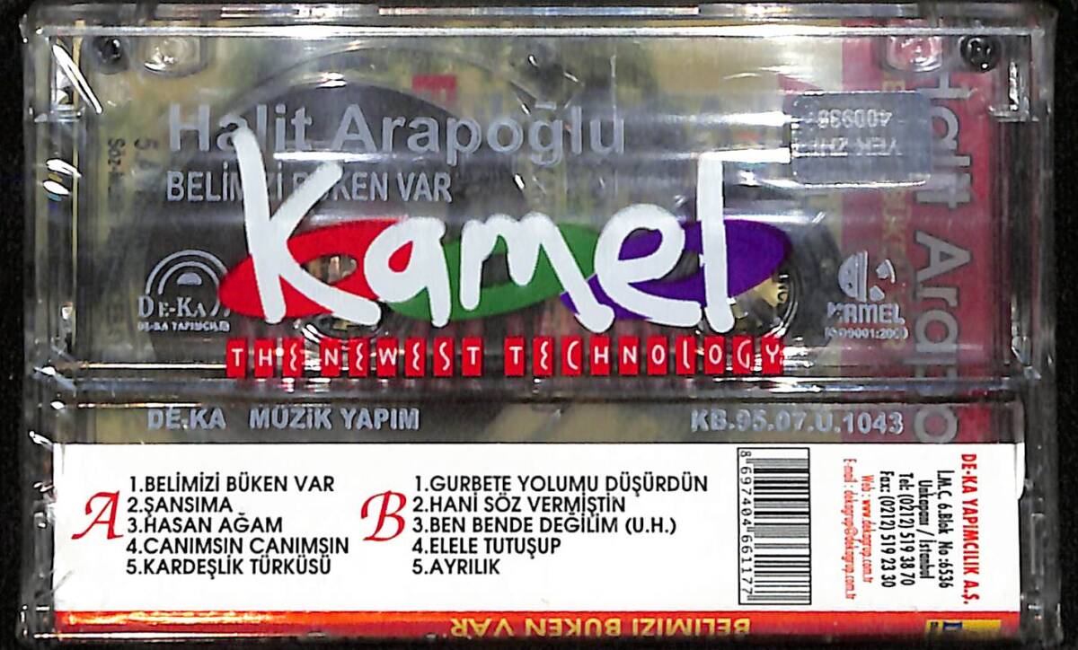 Halit Arapoğlu - Belimizi Büken Var Kaset (Sıfır Kaset) KST29011 - 2