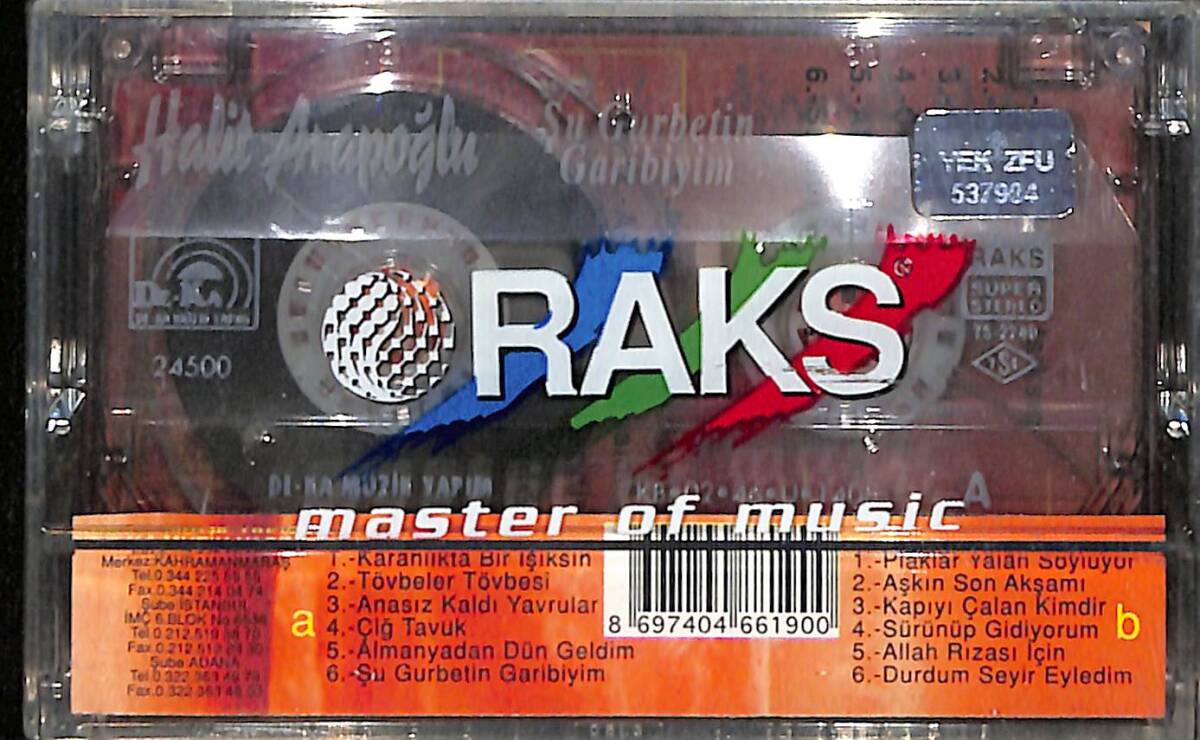 Halit Arapoğlu Şu Gurbetin Garibiyim Kaset (Sıfır Kaset) KST29015 - 2