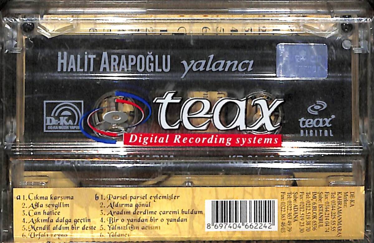 Halit Arapoğlu - Yalancı Kaset (Sıfır) KST28491 - 2