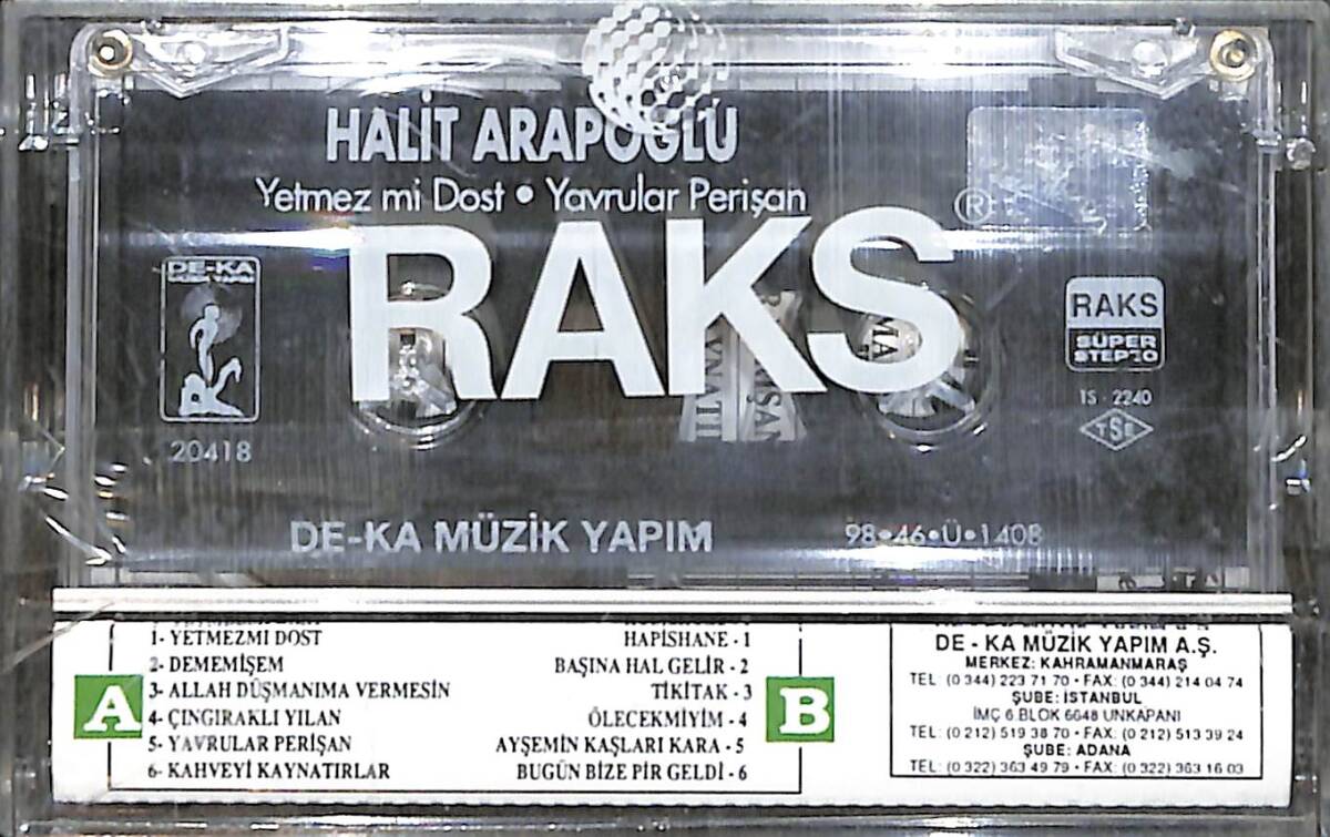 Halit Arapoğlu - Yetmezmi Dost / Yavrular Perişan Kaset (Sıfır Kaset) KST29648 - 2