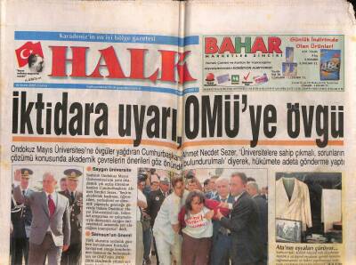 Halk Gazetesi 10 Ekim 2003 - İktidara Uyarı , OMÜye Övgü GZ82725 - 1