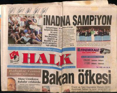 Halk Gazetesi 19 Haziran 2005 - OMÜ Rektörü Bernay , Eleştirilere Yanıt Verdi GZ82721 - 1