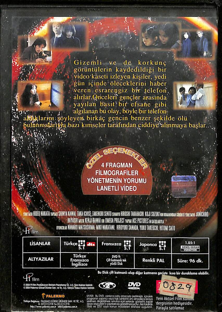 Halka - Ring DVD (İkinci El) DVD2732 - 2