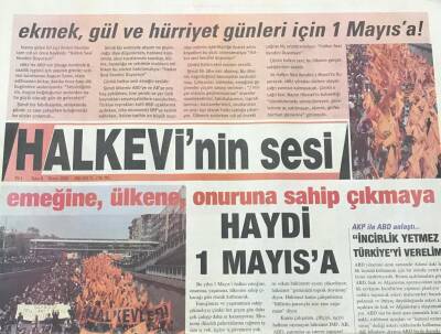 Halkevinin Sesi Gazetesi 6 Nisan 2006-Emeğine ,Onuruna ,Ülkene Sahip Çıkmaya Haydi 1 Mayısa GZ36519 - 1