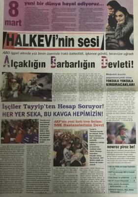 Halkevinin Sesi Gazetesi Mart 2005-Alçaklığın Barbarlığın Devleti GZ45514 - 2