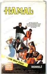 Hamal – Büyük Hint Filmi (VHS) – Renkli – Amitabh Bachchan, Rishi Kapoor (ikinci El) DVD2770 - 2
