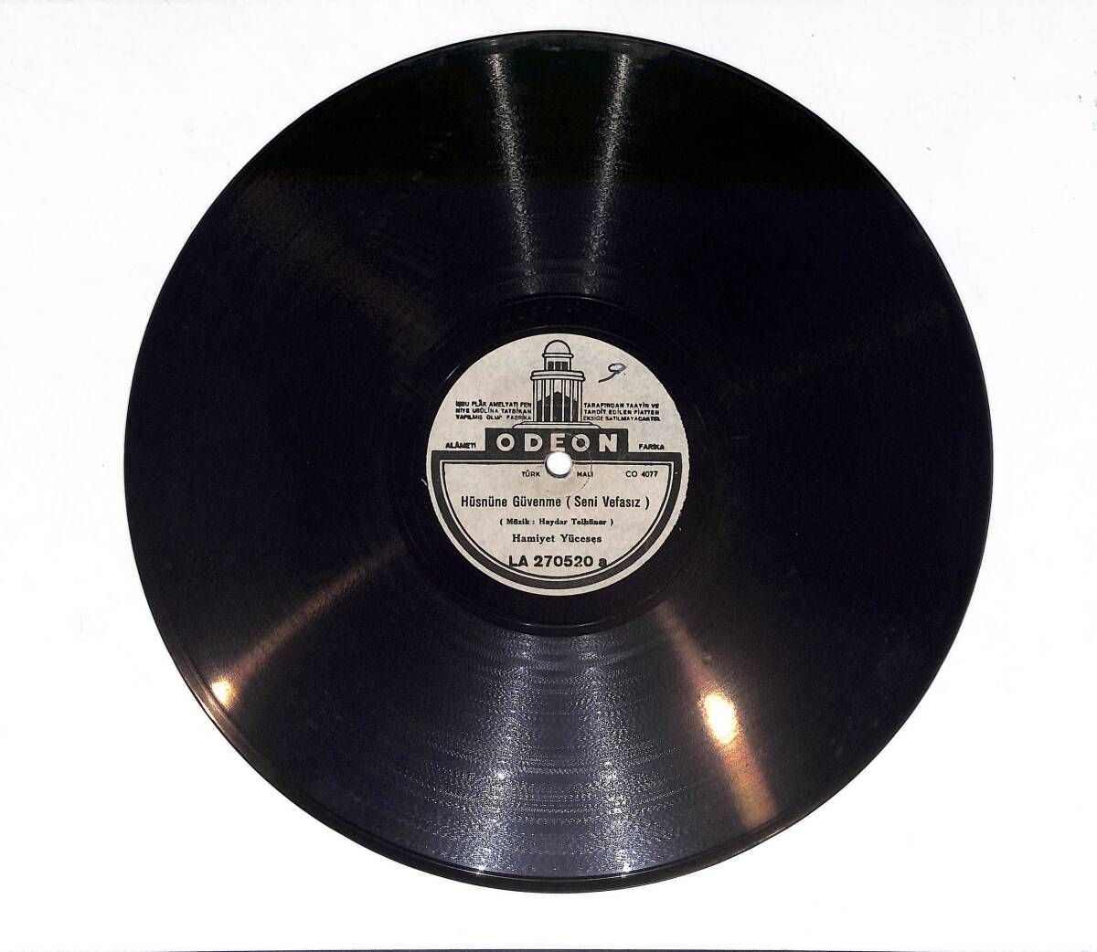 Hamiyet Yüceses - Hüsnüne Güvenme / Dediler Yar TAŞ PLAK (10/7.5) PLK23490 - 1