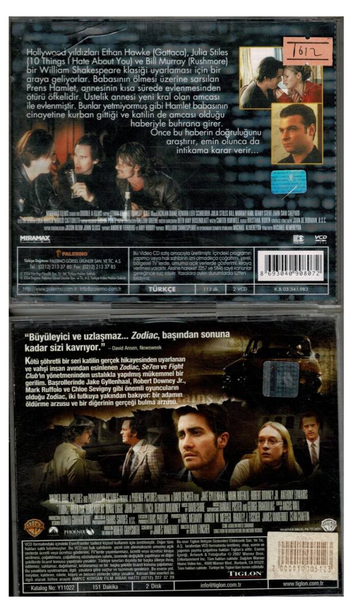 Hamlet Zodiac - 2 Adet VCD Film VCD1301 - 2