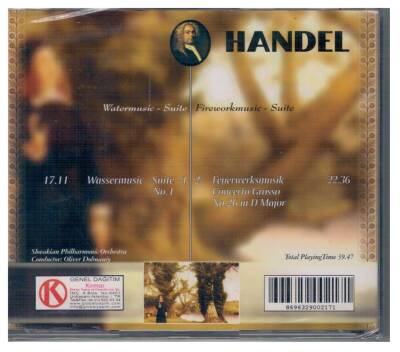 Handel - Water Music,Fireworks Music CD Müzik (Sıfır Ürün) CD11 - 2