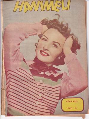 Hanımeli Aylık Kadın Moda Model ve Sanat Dergisi Sayı37 Ocak 1951 - Tavşanlı Ceket NDR49728 - 2