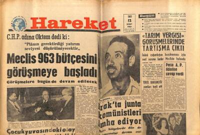 Hareket Gazetesi 12 Şubat 1963 - Irakta Junta Komünistleri İmha Ediyor GZ64961 - 1