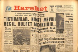 Hareket Gazetesi 18 Mart 1963 - İktidarlar Nimet Değil Külfet Yeridir GZ64965 - 1