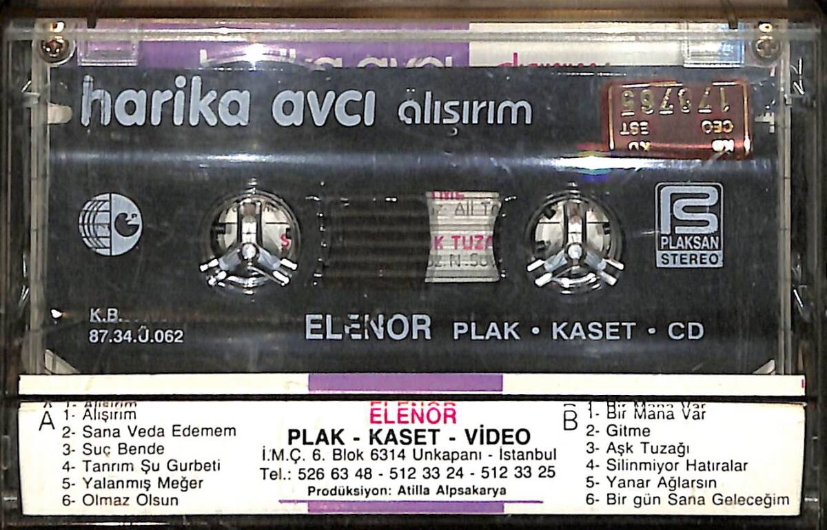 Harika Avcı - Alışırım Kaset (İkinci El) KST28311 - 2