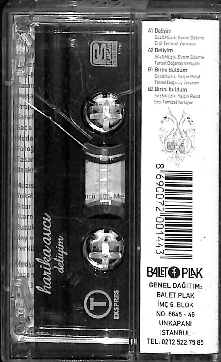 Harika Avcı - Deliyim Kaset (İkinci El) KST28337 - 2