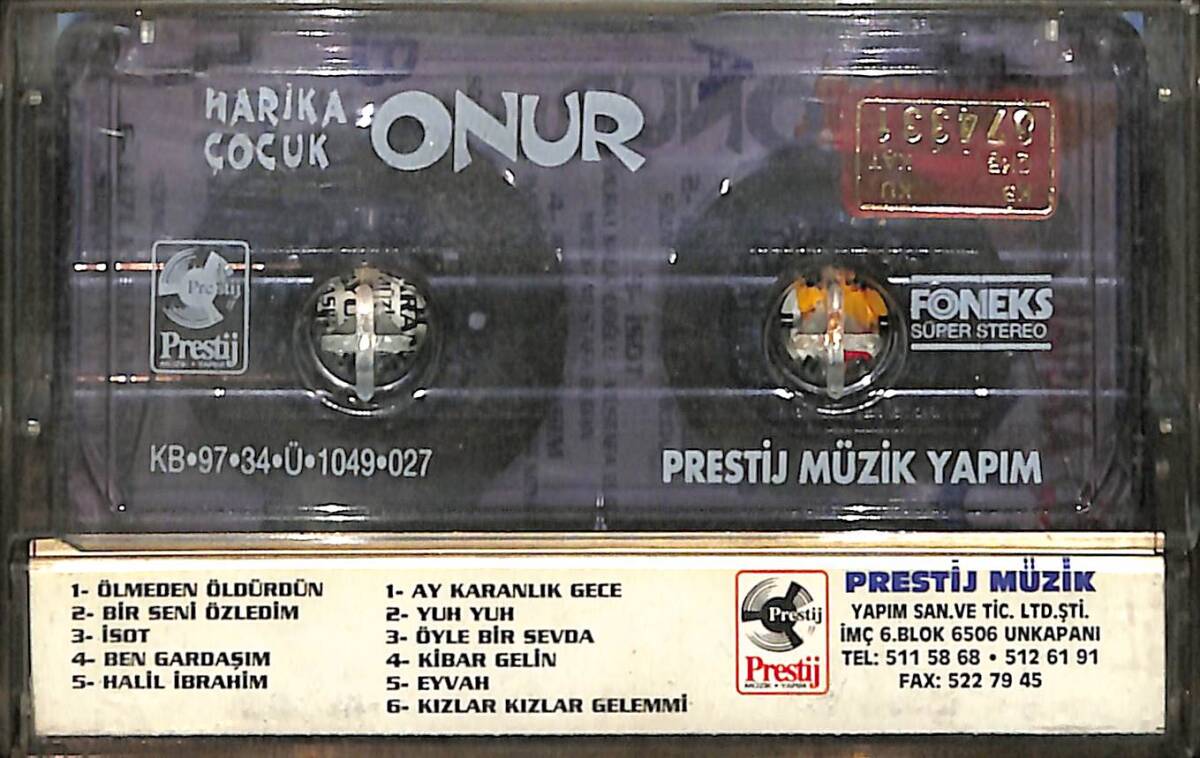 Harika Çocuk Onur - Ben Gardaşım Kaset (İkinci El) KST28333 - 2