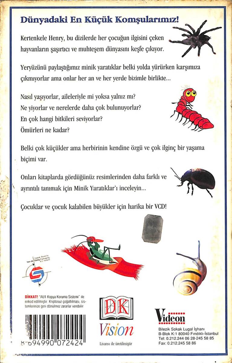 Harika Hayvanlar - Mini Yaratıklar / Amazing Animals - Mini Beasts VCD Film (İkinci El) VCD27847 - 2